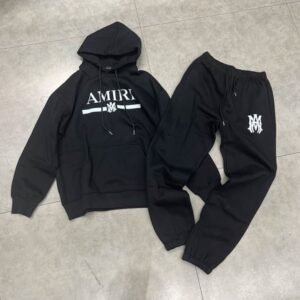 AMIRI-Inspired Logo Hoodie & Jogger Set