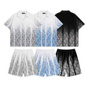 Gradient Logo Print Short-Sleeve Co-Ord Set