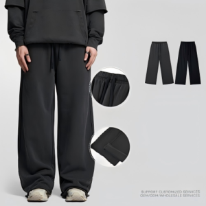 Washed, Vintage-Distressed Drawstring Sweatpants