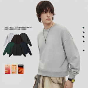 K1164 Heavyweight Boxy Fleece-Lined Sweatshirt