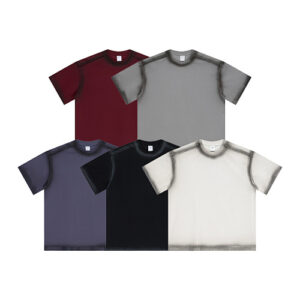 250g Spray acid wash t shirt