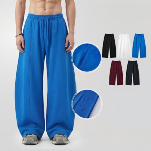 390g curved leg trousers