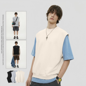 420g heavyweight cotton terry vest